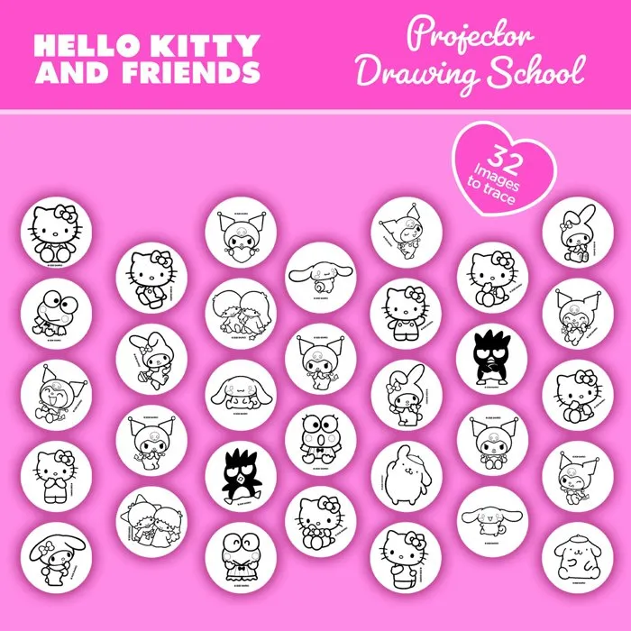 Lisciani Giochi Projecteur créatif Hello Kitty et ses Amis avec LED intégrée Lisciani Giochi Projecteur créatif Hello Kitty et ses Amis avec LED intégrée