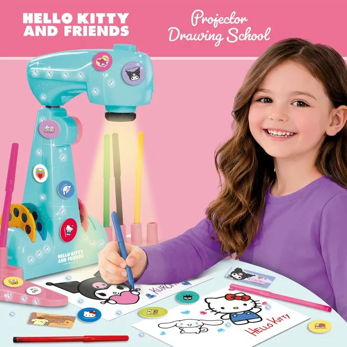 Lisciani Giochi Projecteur créatif Hello Kitty et ses Amis avec LED intégrée Lisciani Giochi Projecteur créatif Hello Kitty et ses Amis avec LED intégrée
