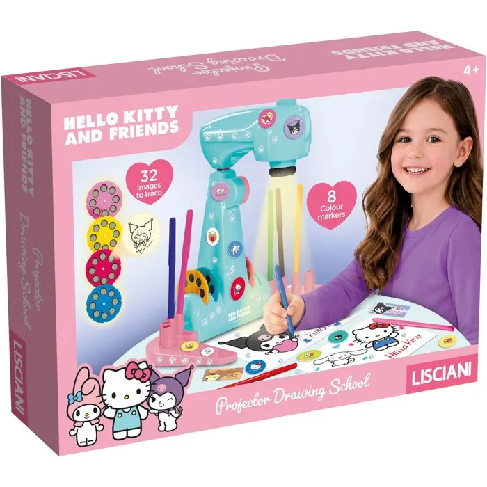 Lisciani Giochi Projecteur créatif Hello Kitty et ses Amis avec LED intégrée Lisciani Giochi Projecteur créatif Hello Kitty et ses Amis avec LED intégrée