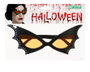 Lunettes Vintage Noires avec Verres Rouges et Détails de Chauve-souris