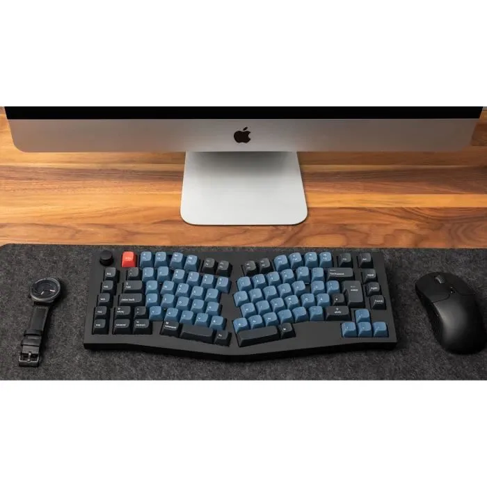 Keychron Q10 Clavier mécanique gamer 75% avec disposition Alice, touches macro programmables, rétroéclairage RGB, switch Brown et boîtier en aluminium