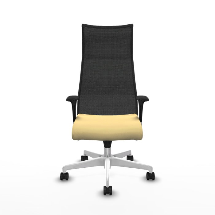 Piqueras y Crespo Chaise de Bureau Albacete XL Crème et Noir