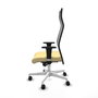 Piqueras y Crespo Chaise de Bureau Albacete XL Crème et Noir