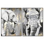 DKD Home Decor Toile Éléphant Design Colonial 100 x 4 x 140 cm