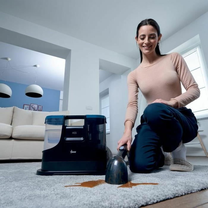 Hoover HS500 Nettoyeur Détacheur Shampouineuse Noir urbain et bleu pétrole
