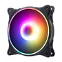 Hiditec VGCH10008 Ventilateur Gaming 120mm ARGB - 37.8 CFM Silencieux 19.5 dBA - Connecteurs 4 Pin 12V et 3 Pin 5V - Antivibration