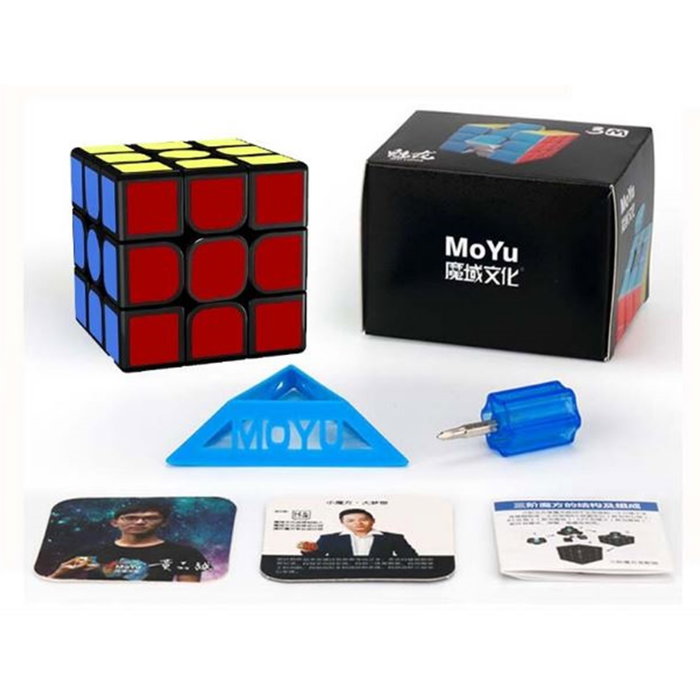 Moyu Meilong Cubo de Rubik 3x3 Magnétique Noir Moyu Meilong Cubo de Rubik 3x3 Magnétique Noir