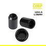 Omp Speed Jeu De 4 Écrous Étoilés M12x1.5 Conique Long 36 mm Clé 17-19 Couleur Noire Din 10.9 OMPS09721201