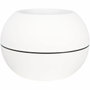 Riviera Pot à fleurs rond Granit Boule Blanc 50 cm
