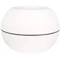 Riviera Pot de fleurs rond Riviera Granit Boule, plastique, diametre 50 cm hauteur 34.5 cm, blanc