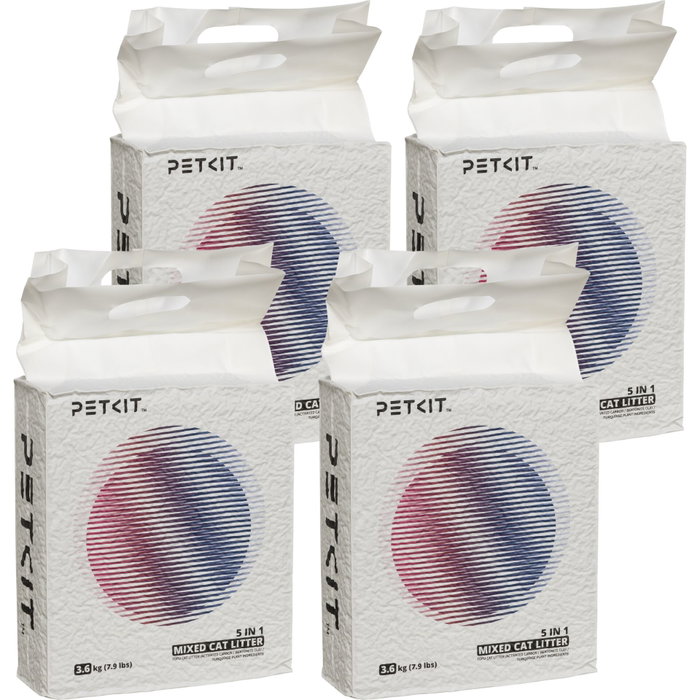 Petkit Litière pour Chat Everclean 5 en 1, Lot de 4 x 3,6 kg Petkit Litière pour Chat Everclean 5 en 1, Lot de 4 x 3,6 kg