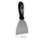 WOLFPACK LINEA PROFESIONAL Spatule en acier inoxydable 60 mm avec manche en caoutchouc