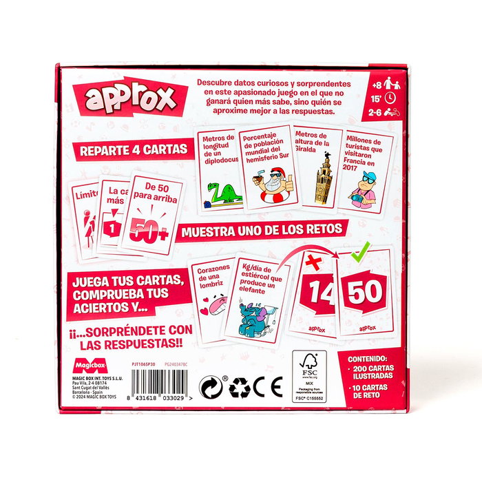 Magic Box Jeu de Société Aprox PJT106SP30 - Curiosités et Devinettes pour Enfants dès 8 Ans Magic Box Jeu de Société Aprox PJT106SP30 - Curiosités et Devinettes pour Enfants dès 8 Ans
