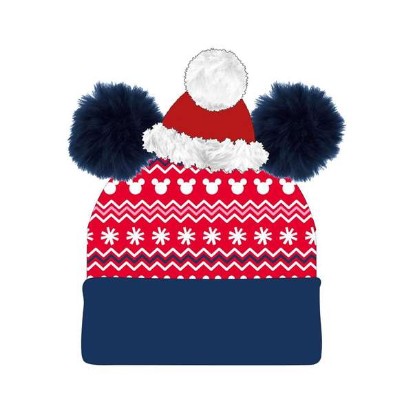 Cerdá Bonnet tricoté Noël Minnie - Rouge - Pour enfant à partir de 3 ans - Dimensions 22.0 x 2.0 x 21.0 cm