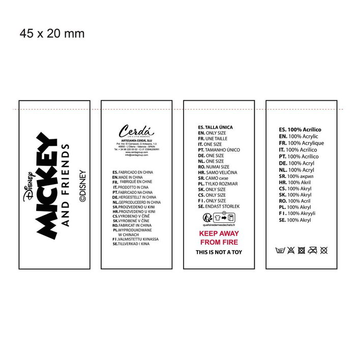 Casquette enfant Minnie Mouse Rouge