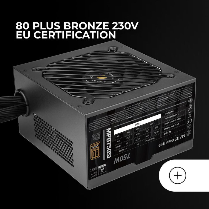 Bloc d’Alimentation Mars Gaming TACMARS-MPB750SI 750 W 6 W 130 W 80 Plus Bronze