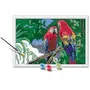 Ravensburger 25854 CreArt Kids - Kit de peinture par numéros 'Perroquets', Tableau 31x21 cm avec cadre, peinture et pinceau, à partir de 7 ans