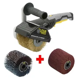 Fartools Renovateur REX120C - Machine à polir multifonction 900-3000 tr/min avec brosses abrasives pour bois, métal, pierre