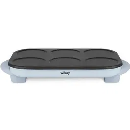 Weasy Crêpière GOO60 - Plaque à Crêpes et Pancakes 6 Places - Revêtement Anti-Adhésif - 1500W - 240°C Max