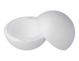 Innspiro Lot de 8 demi-sphères de 20 cm en polystyrène expansé