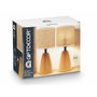 GIFTDECOR Lot de 2 Lampes de Table Ovales Hautes Marron