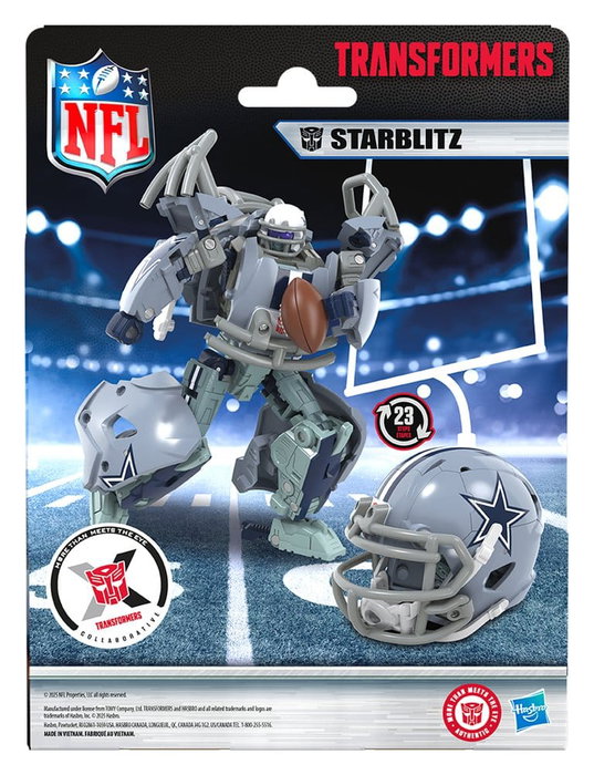 Transformers x NFL figurine Dallas Cowboys: Starblitz 14 cm