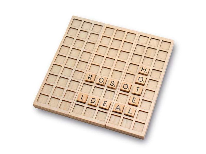Cayro Formapalabras Travel Metal Box - Jeu de lettres éducatif en boîte métal, bois FSC 100%, à partir de 3 ans