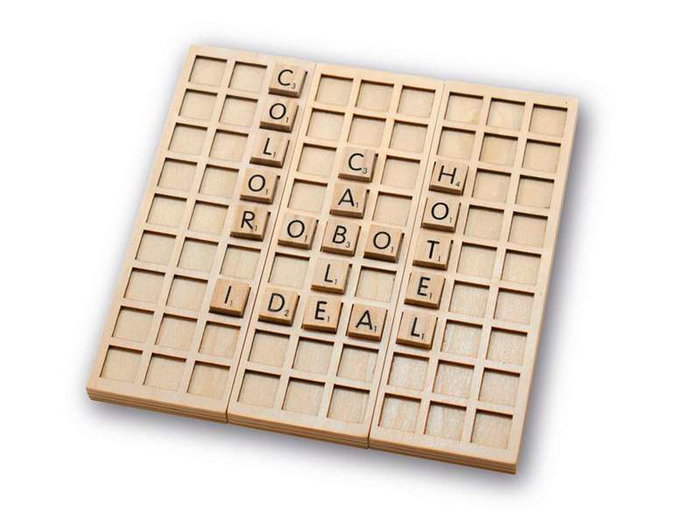 Cayro Formapalabras Travel Metal Box - Jeu de lettres éducatif en boîte métal, bois FSC 100%, à partir de 3 ans
