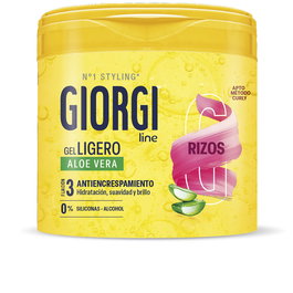 Giorgi Line Gel Léger spécial Boucles 400 ml - Nutrition, Hydratation, Brillance, Anti-frisottis, Sans Alcool ni Silicone