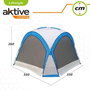 Color Baby Carpa de camping avec moustiquaires 350 x 350 x 260 cm - Tente de camping pour adulte en fibre de verre et polyester 190T