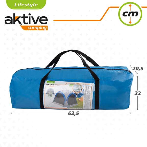 Color Baby Carpa de camping avec moustiquaires 350 x 350 x 260 cm - Tente de camping pour adulte en fibre de verre et polyester 190T