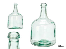 Giftdecor Bouteille Rectangulaire en Verre Transparent 30 cm 4,4 L (Set de 6)