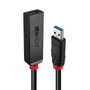 Lindy Rallonge active USB 3.0 Slim, 3m, Noir