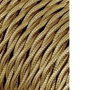Edm Carrete de câble textile tressé H03VV-F 2 x 0,75 mm² oro, 25 m