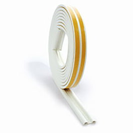 Brinox Burlete Adhesif Forme P pour Porte et Fenêtre Blanc 9x5,5mm Longueur 6M
