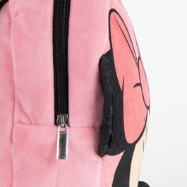 Cerdá - Sac à dos de crèche Minnie en peluche pour fille, rose - 18 x 22 x 4 cm