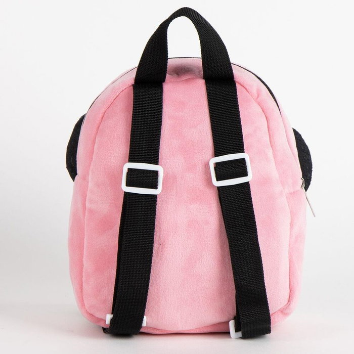 Cerdá - Sac à dos de crèche Minnie en peluche pour fille, rose - 18 x 22 x 4 cm