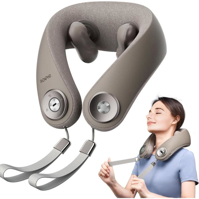 Renpho R-L001-GY Mini Massageur Cervical pour le Cou U-Neck - Noir (RL001GY)