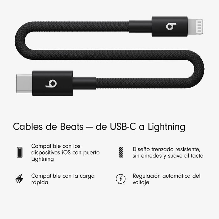 Câble USB-C vers Lightning Apple MEQM4ZM/A Noir 20 cm