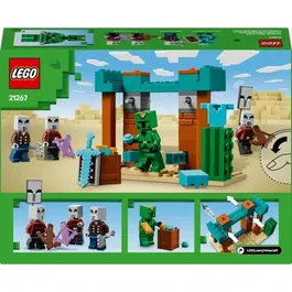 LEGO Minecraft 21267 La Patrouille d'Illageois du Désert - Jeu de Construction avec Figurines - Set pour Enfants dès 7 Ans