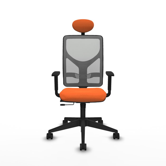 Piqueras Y Crespo Motilla Chaise de Bureau Orange et Gris avec Mécanisme Sincro/Traslack Piqueras Y Crespo Motilla Chaise de Bureau Orange et Gris avec Mécanisme Sincro/Traslack