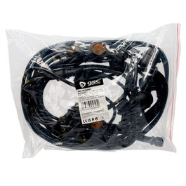 GSC Evolution Kit guirlande décorative Liboi 12M 10 porte-lampes IP65 Noir