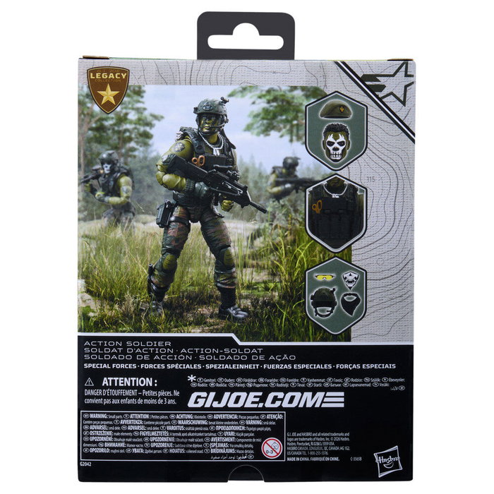 Hasbro G.I. Joe Classified Series Legacy Collection Soldat d'action des Forces spéciales - 15 cm