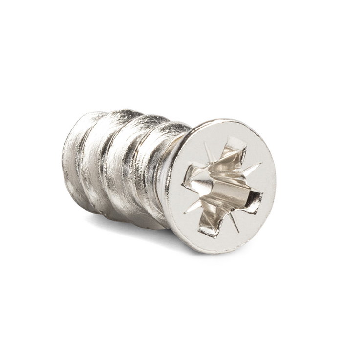 UCAFIX - Vis Euro tête fraisée Ø 7.2 mm - 6.3 x 13 mm - Nickelé - Lot de 100