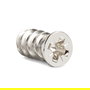 UCAFIX - Vis Euro tête fraisée Ø 7.2 mm - 6.3 x 13 mm - Nickelé - Lot de 100