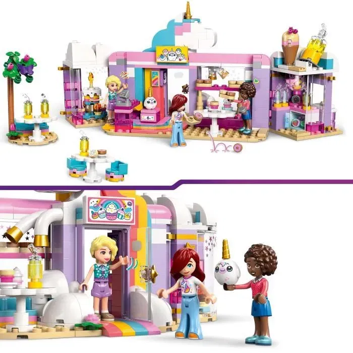 LEGO Friends 42684 Le Café Licorne - Jeu de Construction pour Enfants à Partir de 6 Ans avec Mini-Poupées et Accessoires
