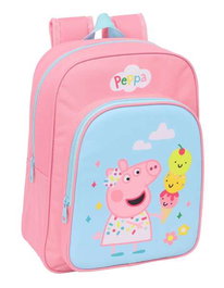 Safta Sac à dos enfant transformable Peppa Pig 26x34x11 cm - Adapté au chariot - À partir de 3 ans