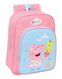 Safta Sac à dos enfant transformable Peppa Pig 26x34x11 cm - Adapté au chariot - À partir de 3 ans