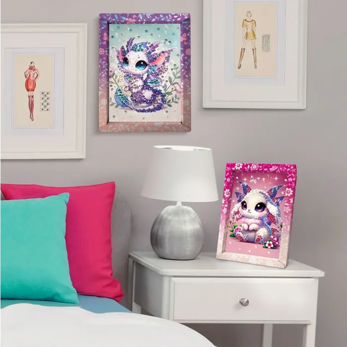 Lansay Kit Loisir Créatif Collection Sequins Féerique - Lapin, Illustration à Piquer, Cadre Déco, À Partir de 6 Ans