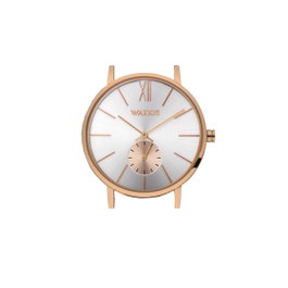Watxandco WXCA1013 Montre pour Femme Rose et Gris